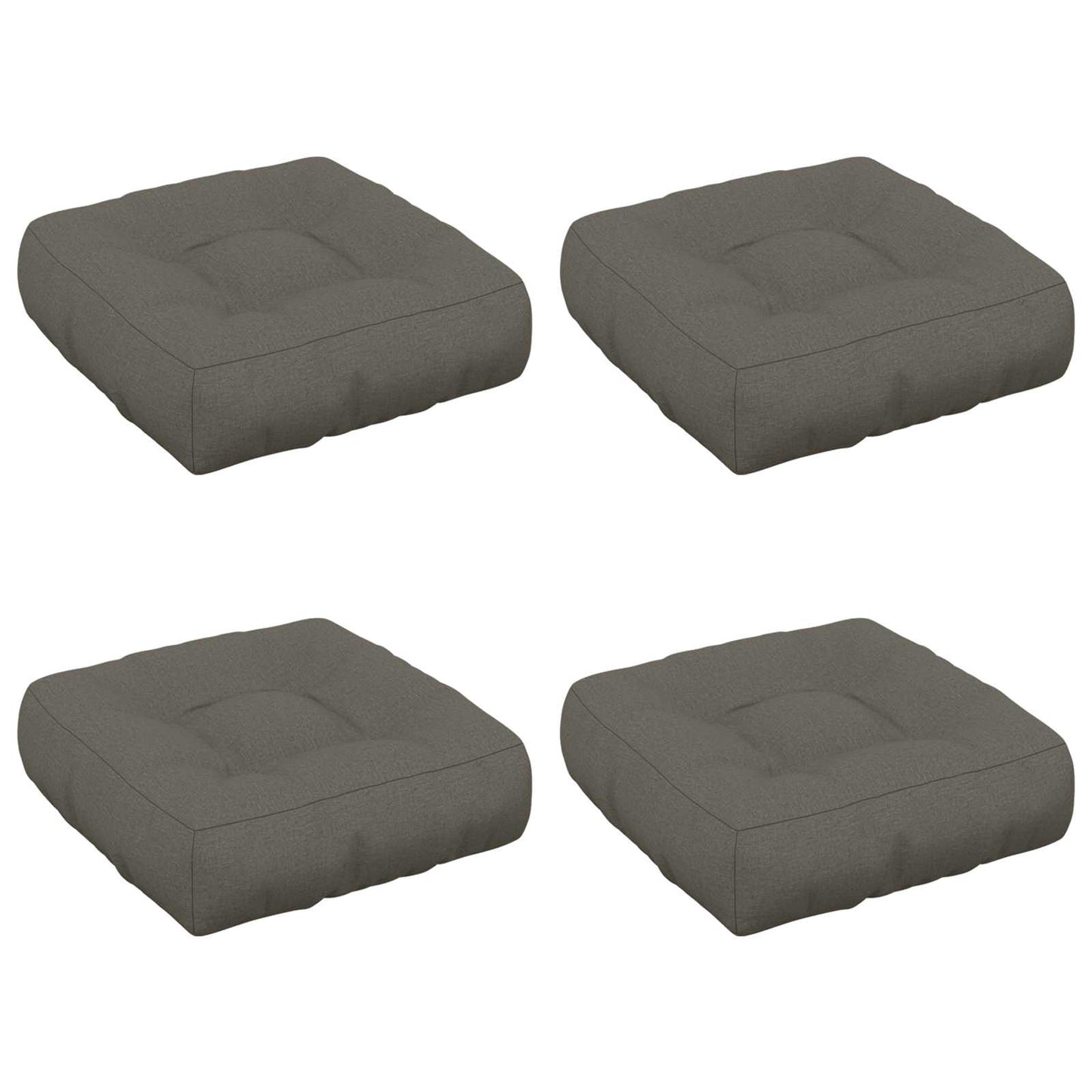 4-Stykke Sædepuder VIANEN 4 pcs 100% polyester Grå