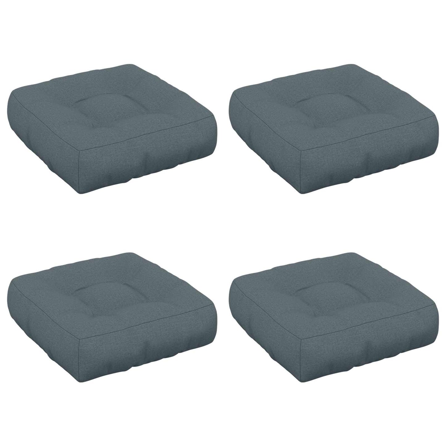 4-Stykke Sædepuder VIANEN 4 pcs 100% polyester Blå