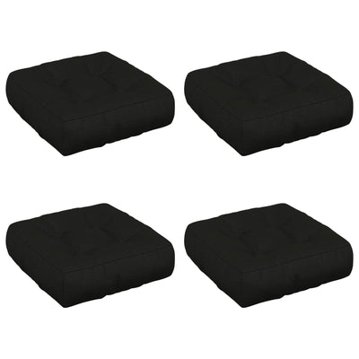 4-Stykke Sædepuder VIANEN 4 pcs 100% polyester Sort