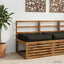1-Stykke Sædepude VIANEN 100% polyester Sort 80 x 80 x 12 cm
