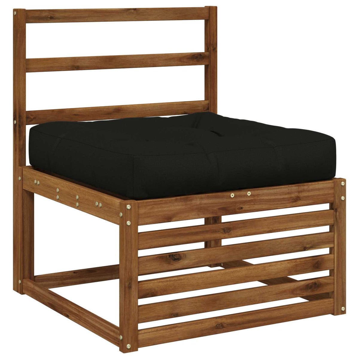 1-Stykke Sædepude VIANEN 100% polyester Sort 80 x 80 x 12 cm