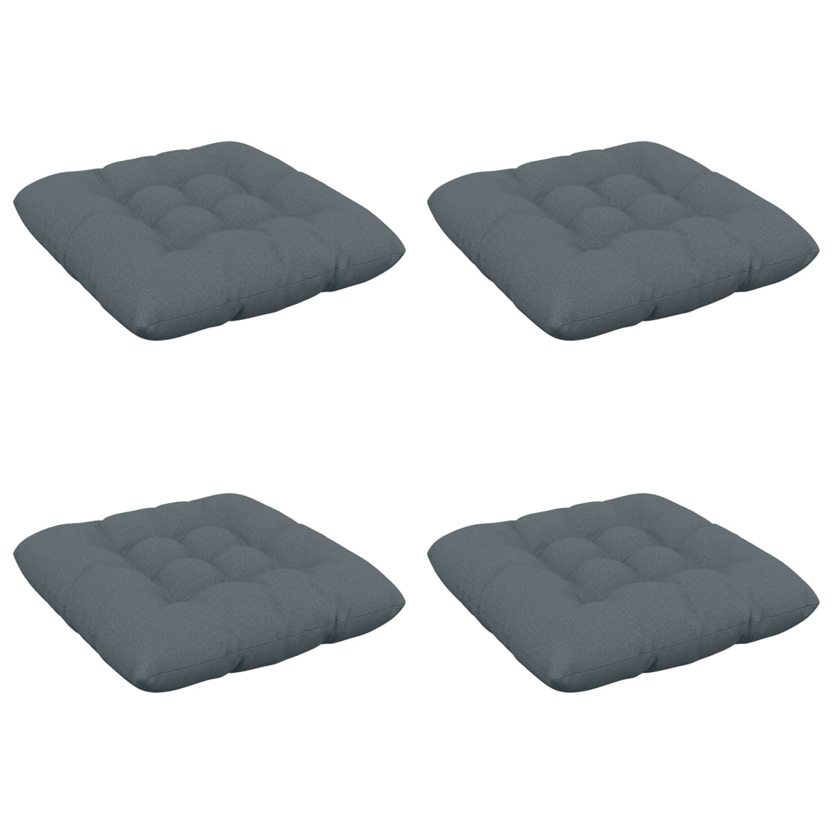 Sædepuder VIANEN 4 stk. 100% polyester Blå 40 x 40 x 12 cm