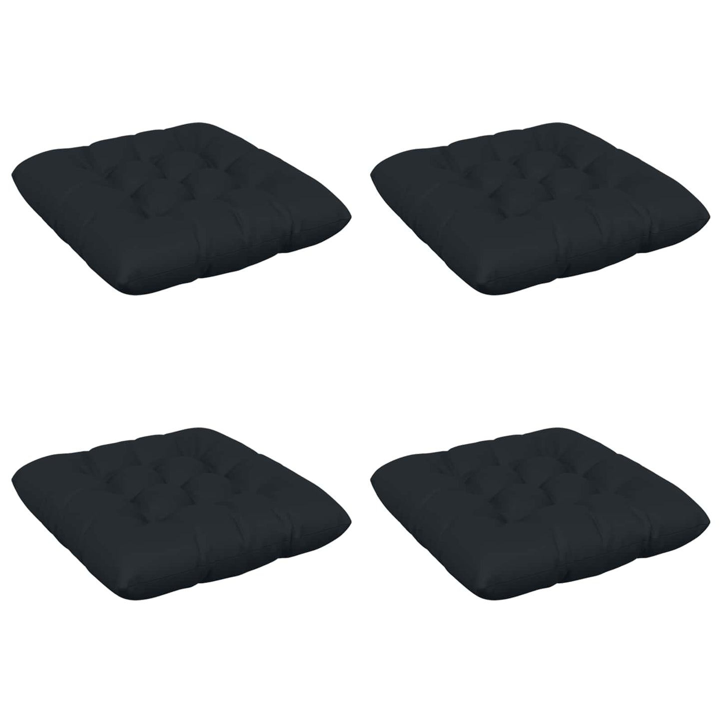 Sædepuder VIANEN 4 stk. 100% polyester Mørk blå 40 x 40 x 12 cm