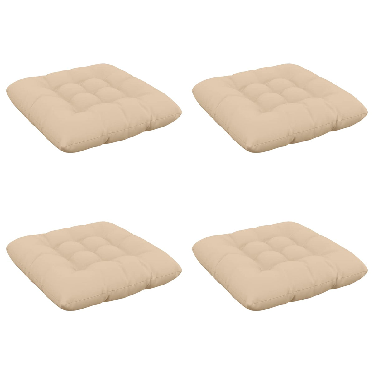 Sædepuder VIANEN 4 stk. 100% polyester Cremefarvet