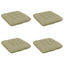 Sædepuder VIANEN 4 stk. 100% polyester Lys grøn 50 x 50 x 12 cm