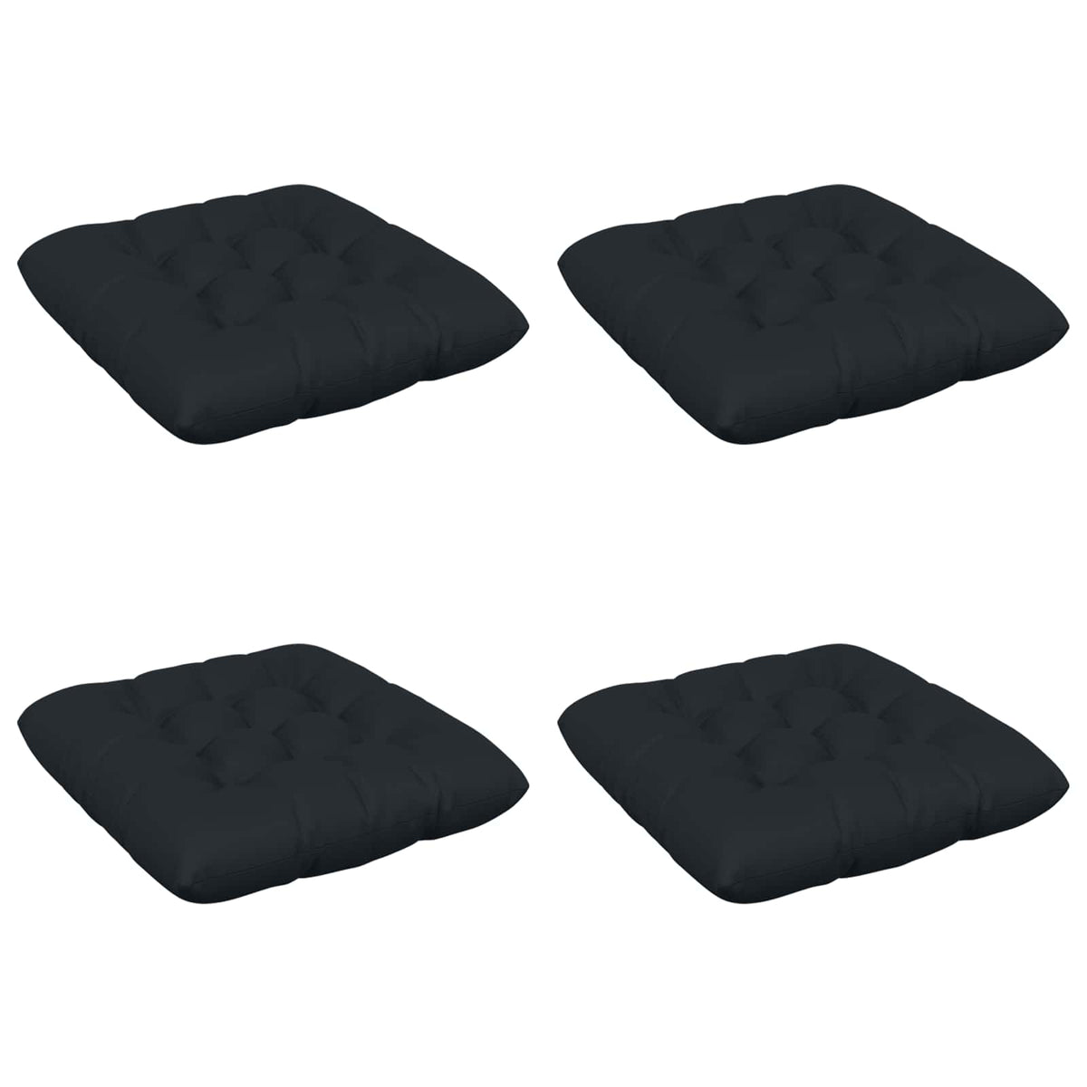 Sædepuder VIANEN 4 stk. 100% polyester Mørk blå 50 x 50 x 12 cm