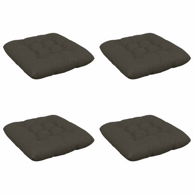 Sædepuder VIANEN 4 stk. 100% polyester Antracit 50 x 50 x 12 cm