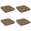 Sædepuder VIANEN 4 stk. 100% polyester Gråbrun 60 x 60 x 12 cm