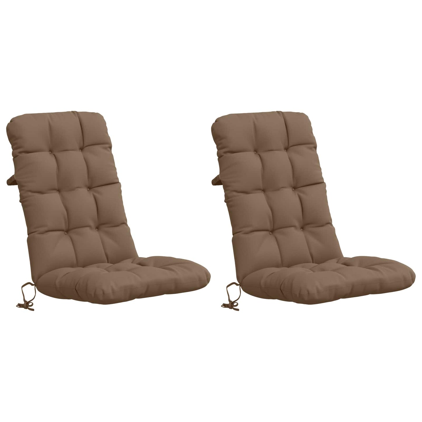 2-delt højt rygstol puder VIANEN 2 pcs 100% polyester Gråbrun