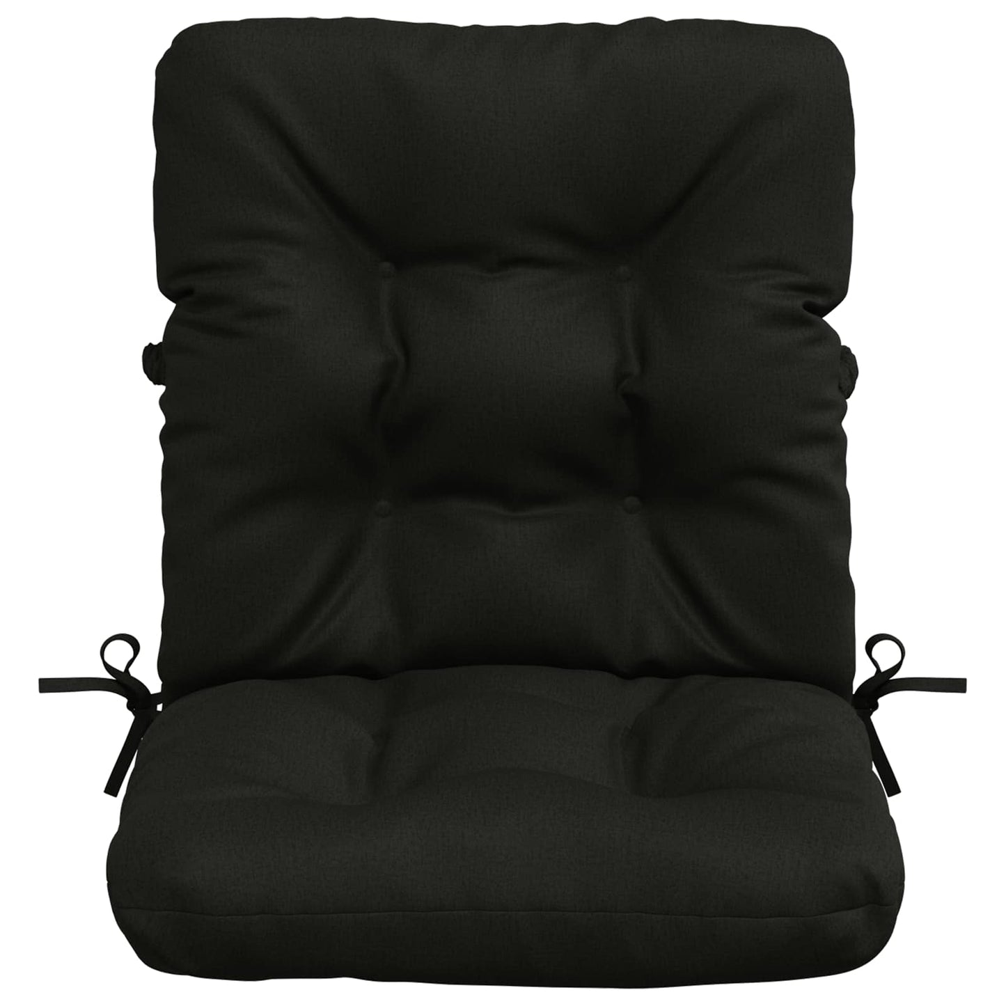 2-delt højt rygstol puder VIANEN 2 pcs 100% polyester Sort