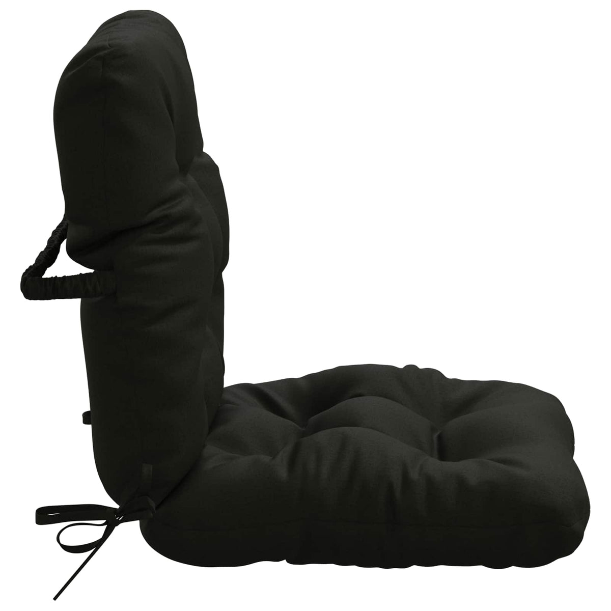 2-delt højt rygstol puder VIANEN 2 pcs 100% polyester Sort