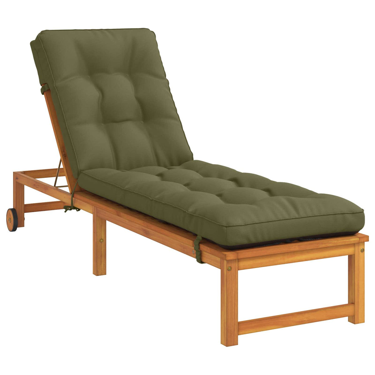 Solseng Pude VIANEN 100% polyester Olivengrøn 200 x 50 x 8 cm