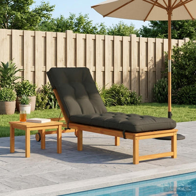Solseng Pude VIANEN 100% polyester Antracit 200 x 50 x 8 cm