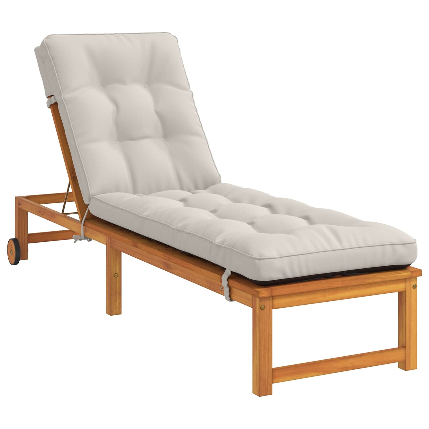 Solseng Pude VIANEN 100% polyester Hvid 200 x 60 x 8 cm