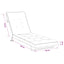 Solseng Pude VIANEN 100% polyester Cremefarvet 200 x 60 x 8 cm
