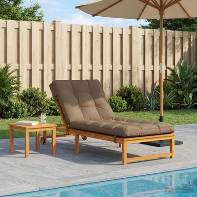 Solseng Pude VIANEN 100% polyester Gråbrun 200 x 70 x 8 cm