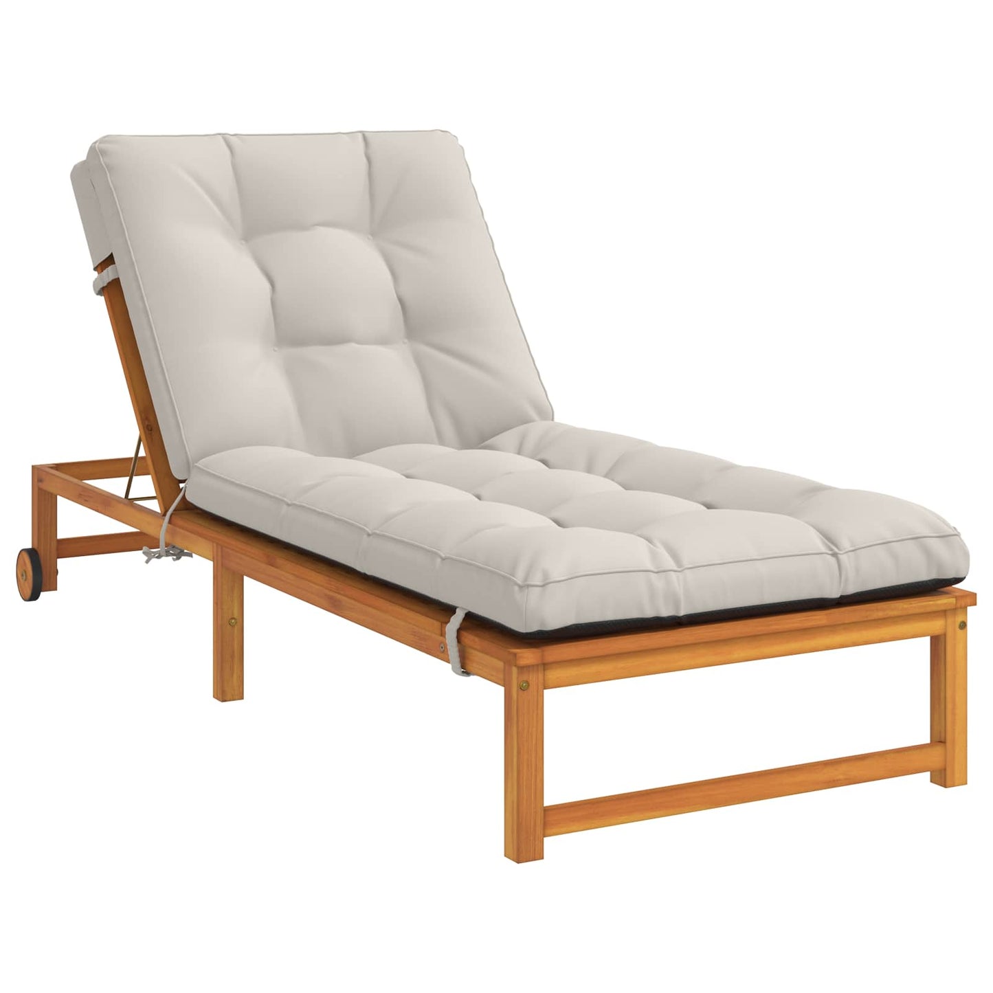 Solseng Pude VIANEN 100% polyester Hvid 200 x 80 x 8 cm