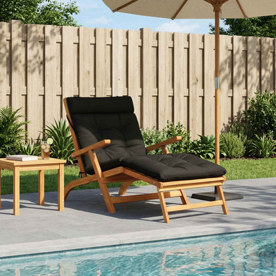 Solseng Pude VIANEN 100% polyester Sort 200 x 90 x 8 cm