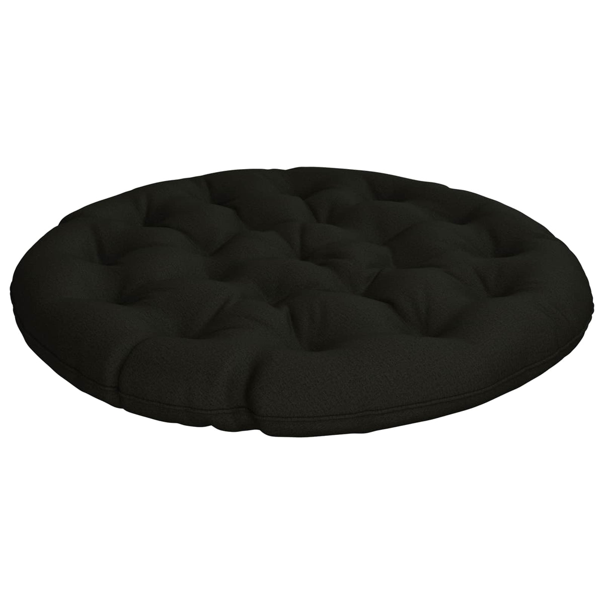 Papasan stolspude VIANEN 100% polyester Sort Ø 130 x 12 cm
