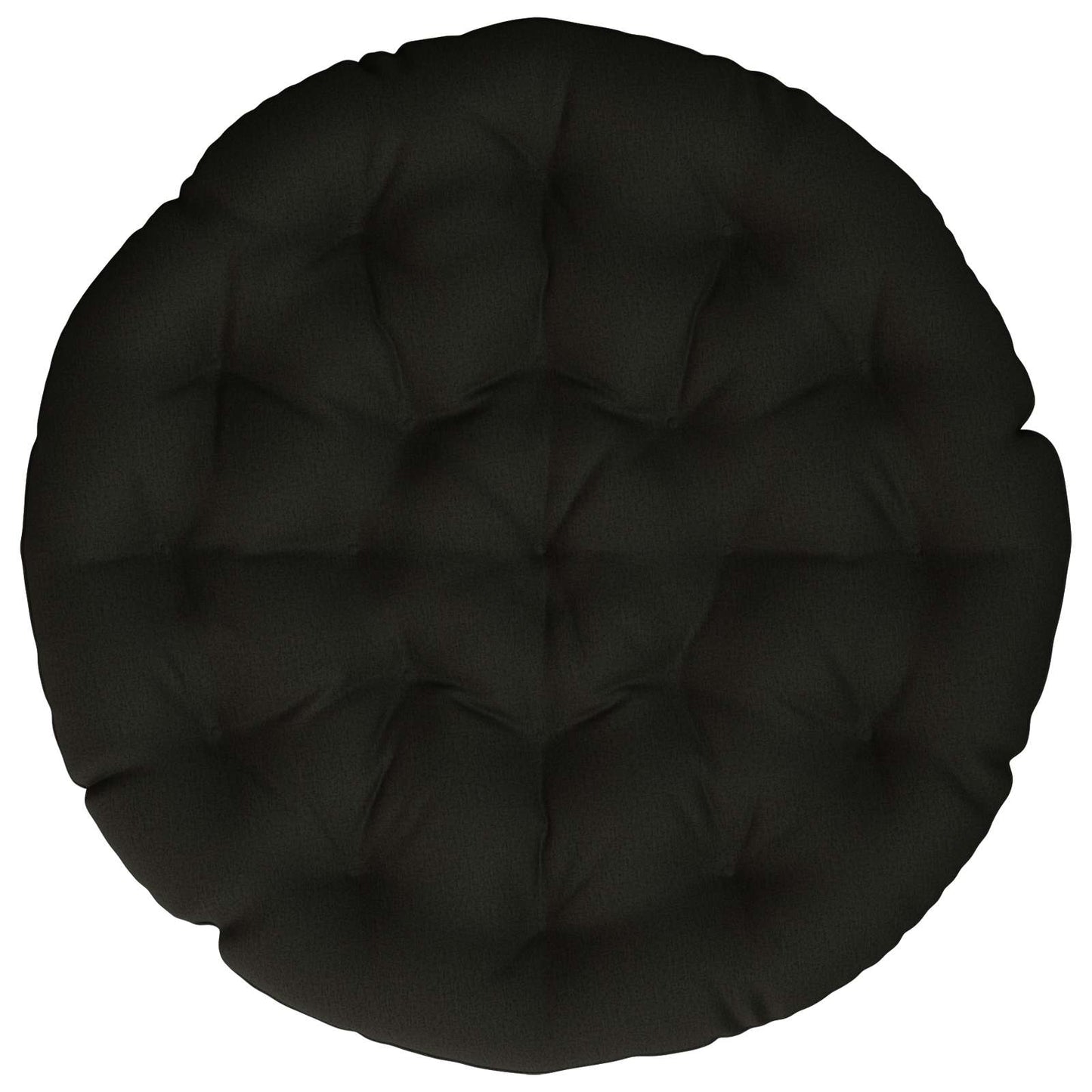 Papasan stolspude VIANEN 100% polyester Sort Ø 130 x 12 cm