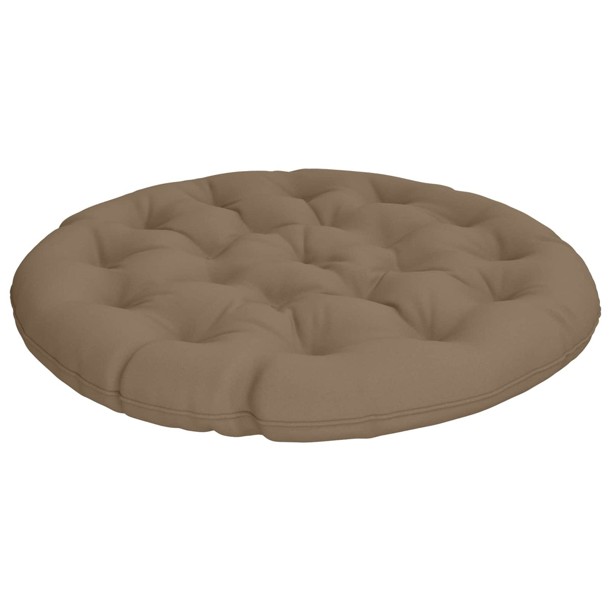 Papasan stolspude VIANEN 100% polyester Gråbrun Ø 120 x 12 cm