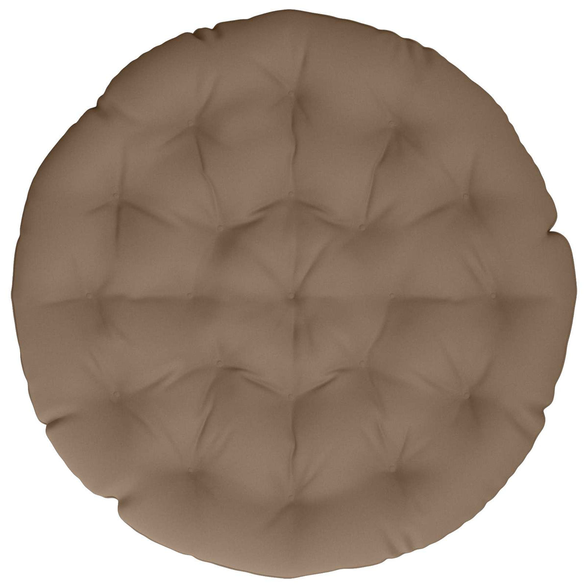 Papasan stolspude VIANEN 100% polyester Gråbrun Ø 120 x 12 cm