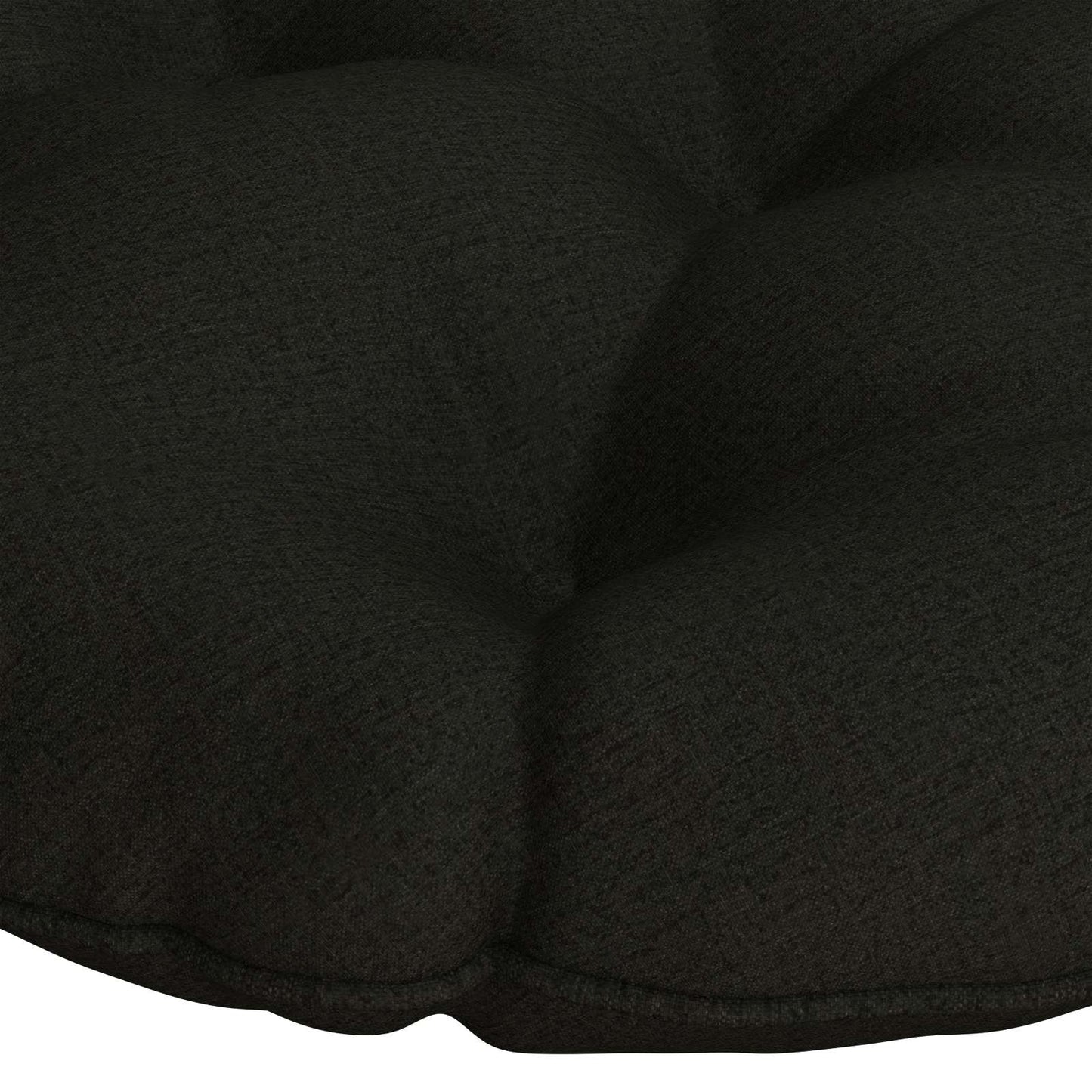 Papasan stolspude VIANEN 100% polyester Sort Ø 120 x 12 cm