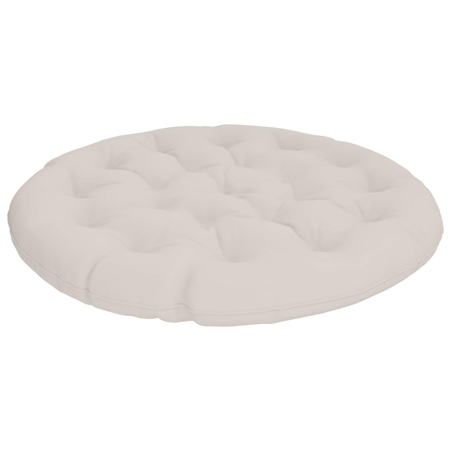 Papasan stolspude VIANEN 100% polyester Hvid Ø 100 x 12 cm