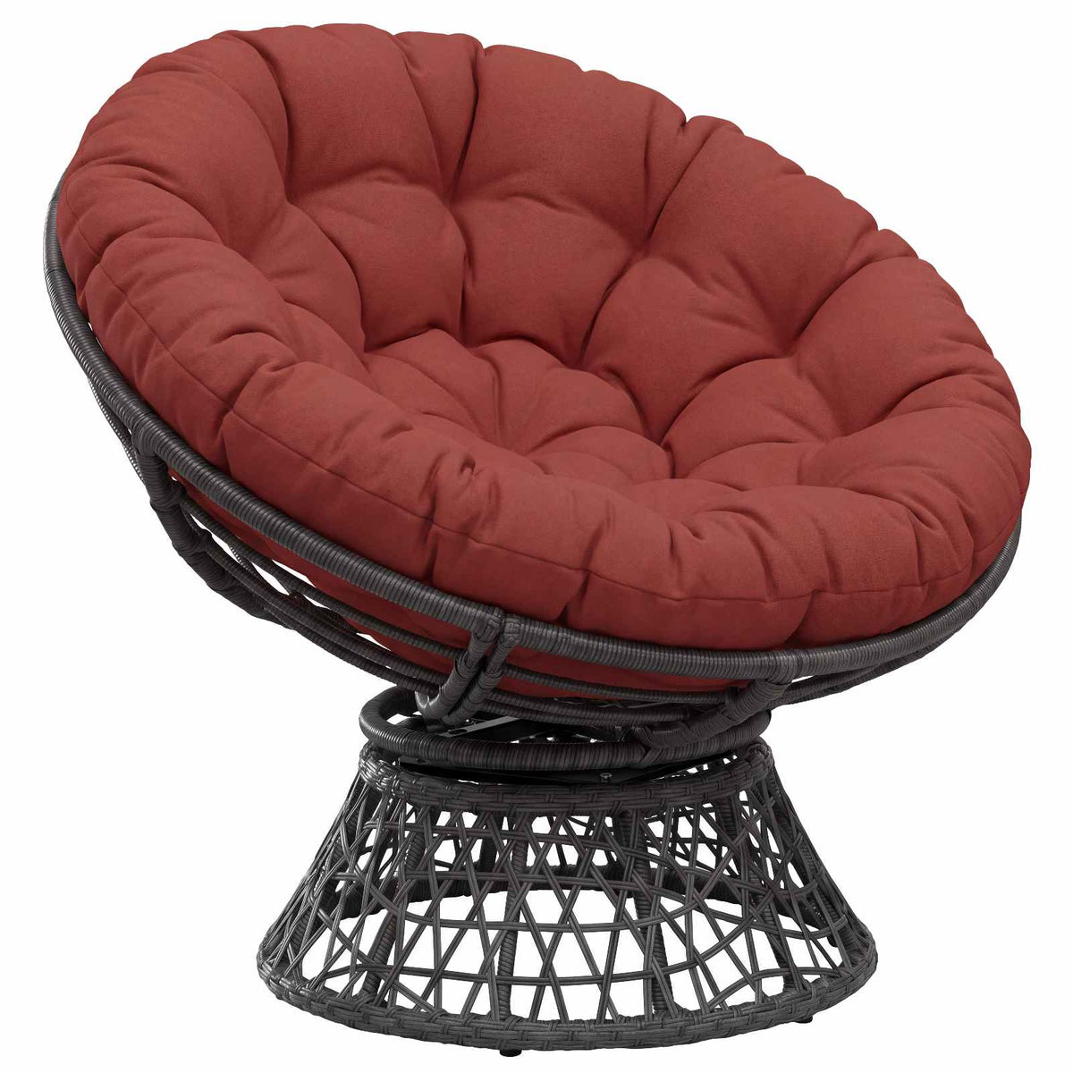 Papasan stolspude VIANEN 100% polyester Rød Ø 100 x 12 cm