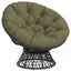 Hængestolspude VIANEN 100% polyester Olivengrøn Ø 80 x 12 cm