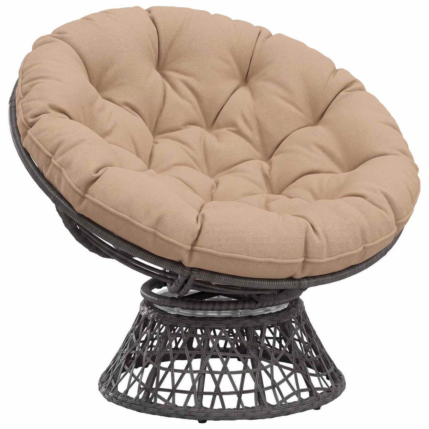 Hængestolspude VIANEN 100% polyester Sandfarvet Ø 80 x 12 cm