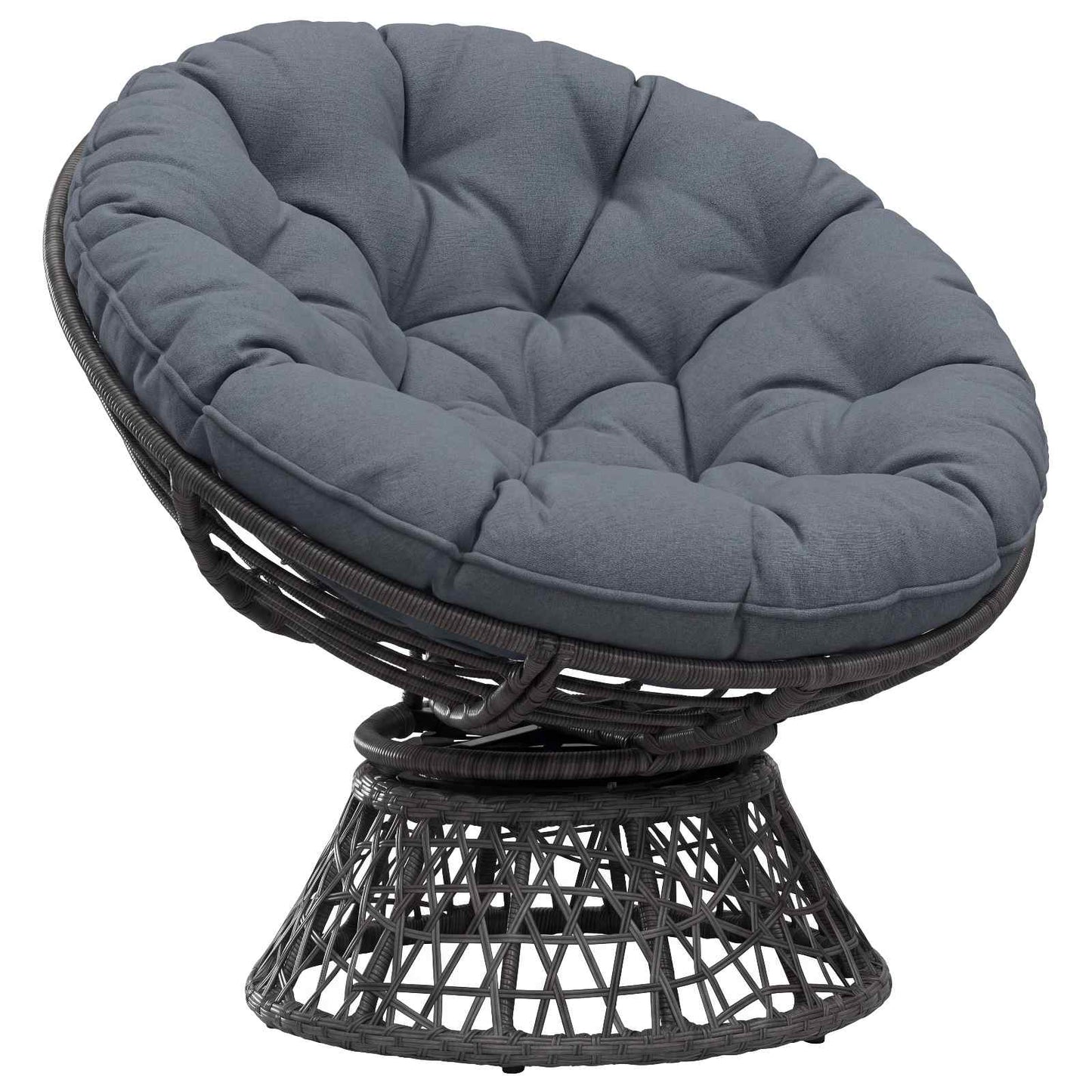 Hængestolspude VIANEN 100% polyester Blå Ø 80 x 12 cm