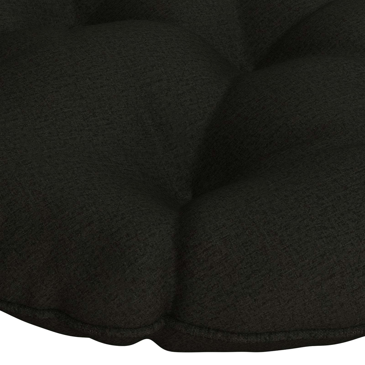 Hængestolspude VIANEN 100% polyester Sort Ø 80 x 12 cm