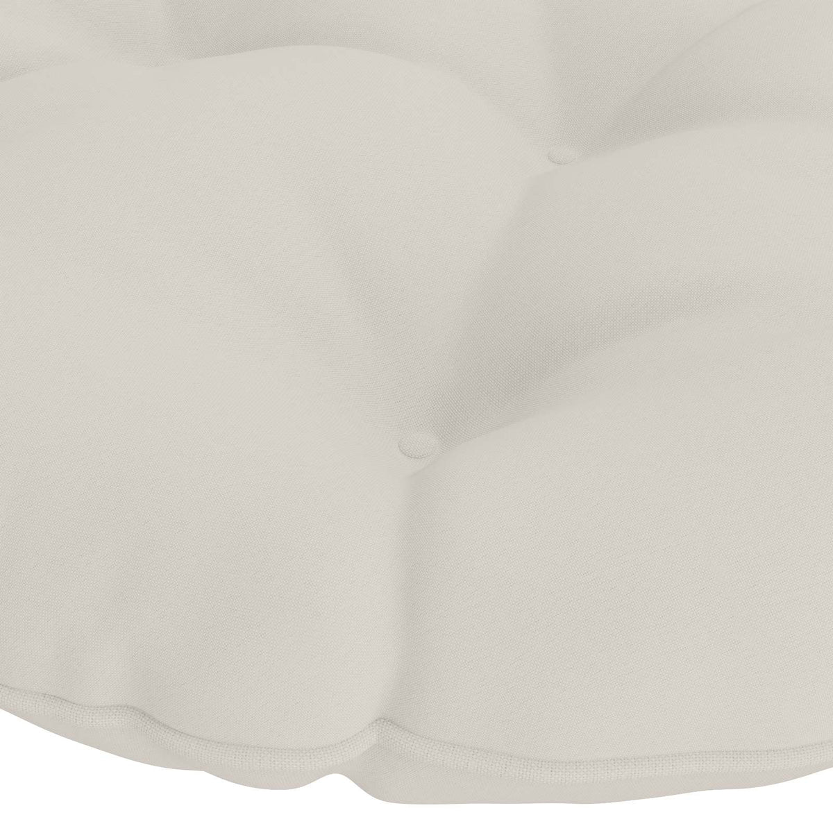 Hængestolspude VIANEN 100% polyester Hvid Ø 50 x 10 cm