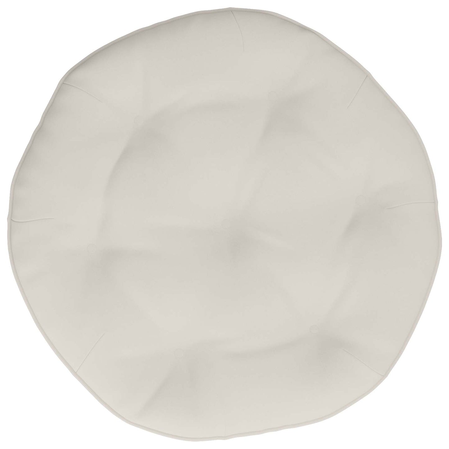 Hængestolspude VIANEN 100% polyester Hvid Ø 50 x 10 cm