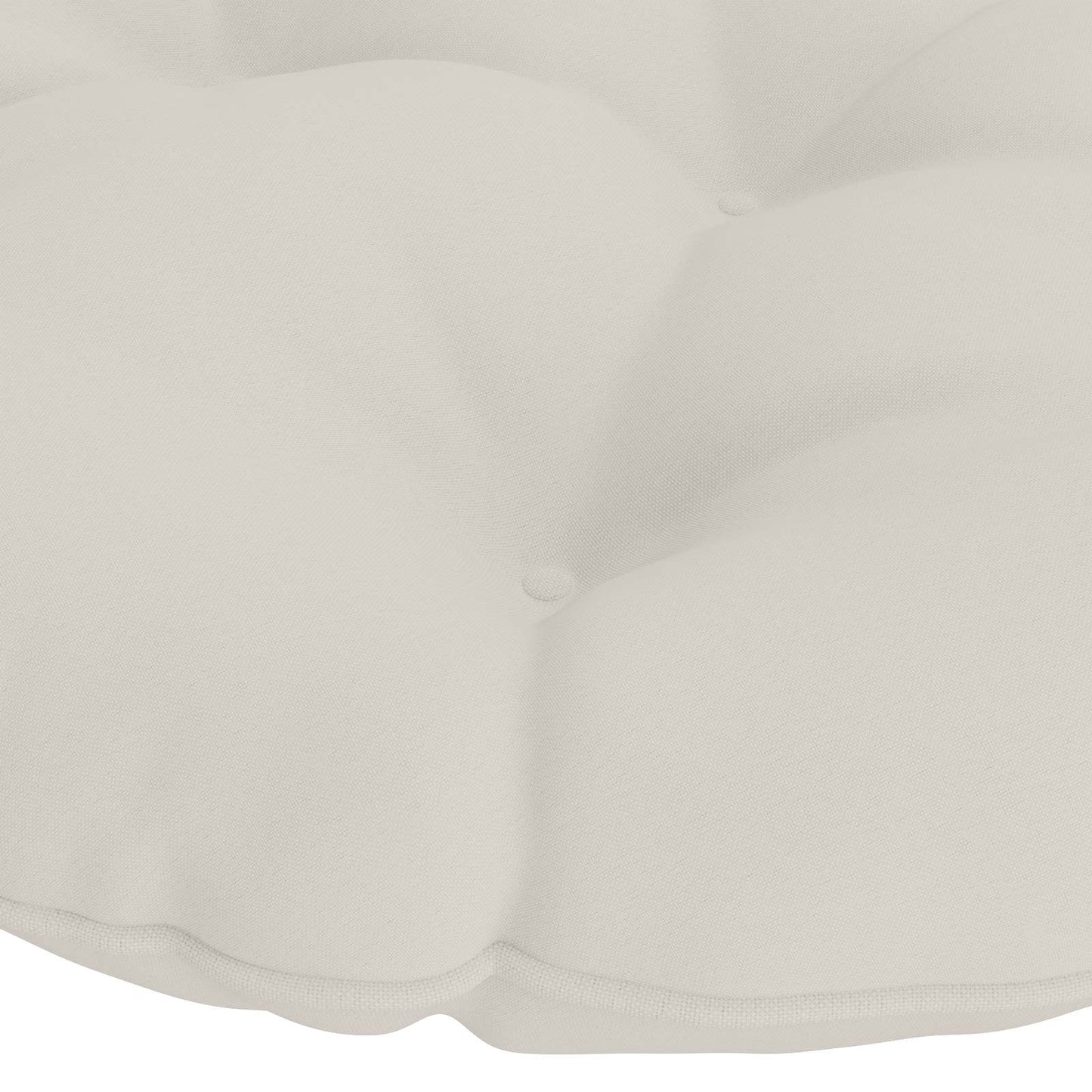 Hængestolspude VIANEN 100% polyester Hvid Ø 45 x 10 cm