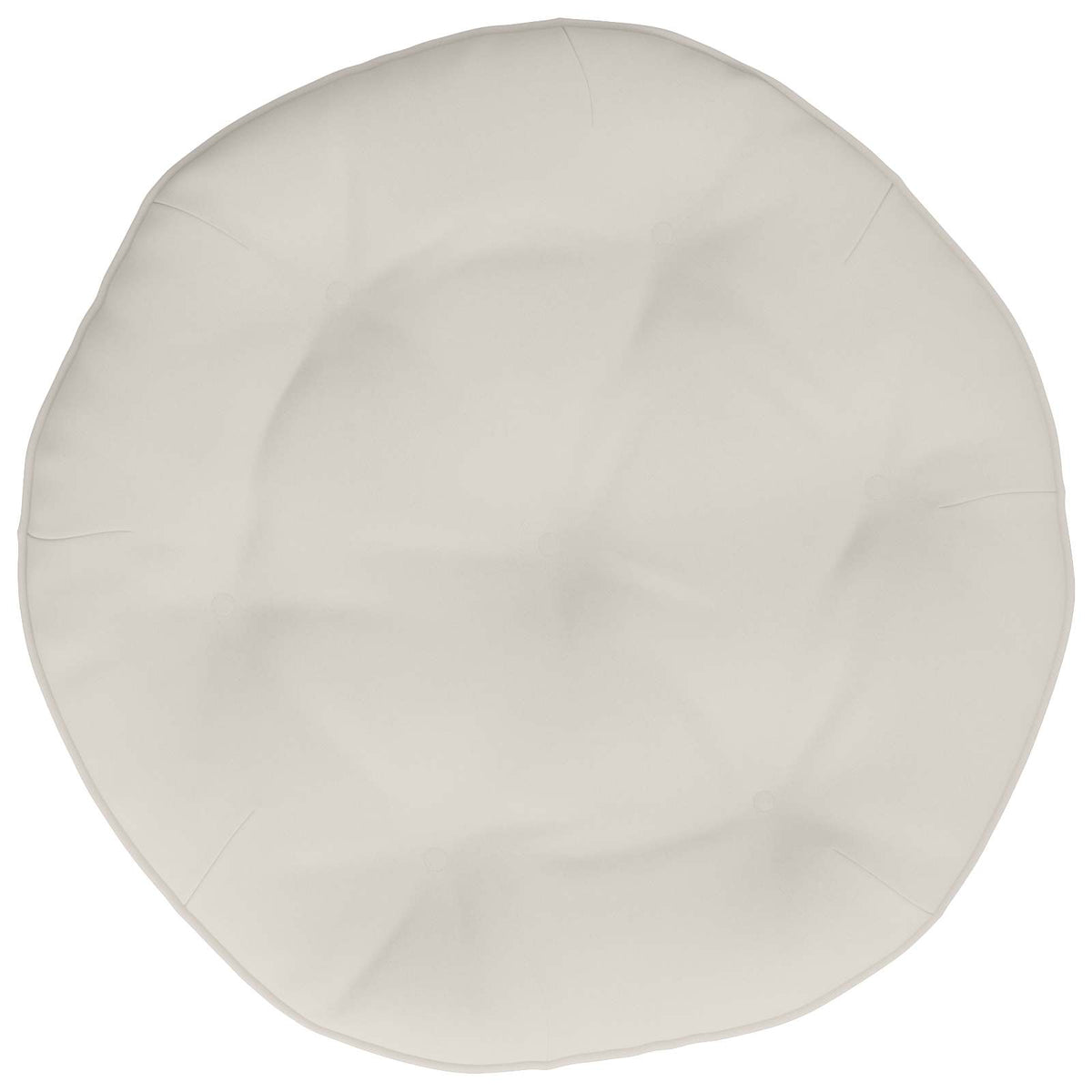 Hængestolspude VIANEN 100% polyester Hvid Ø 45 x 10 cm