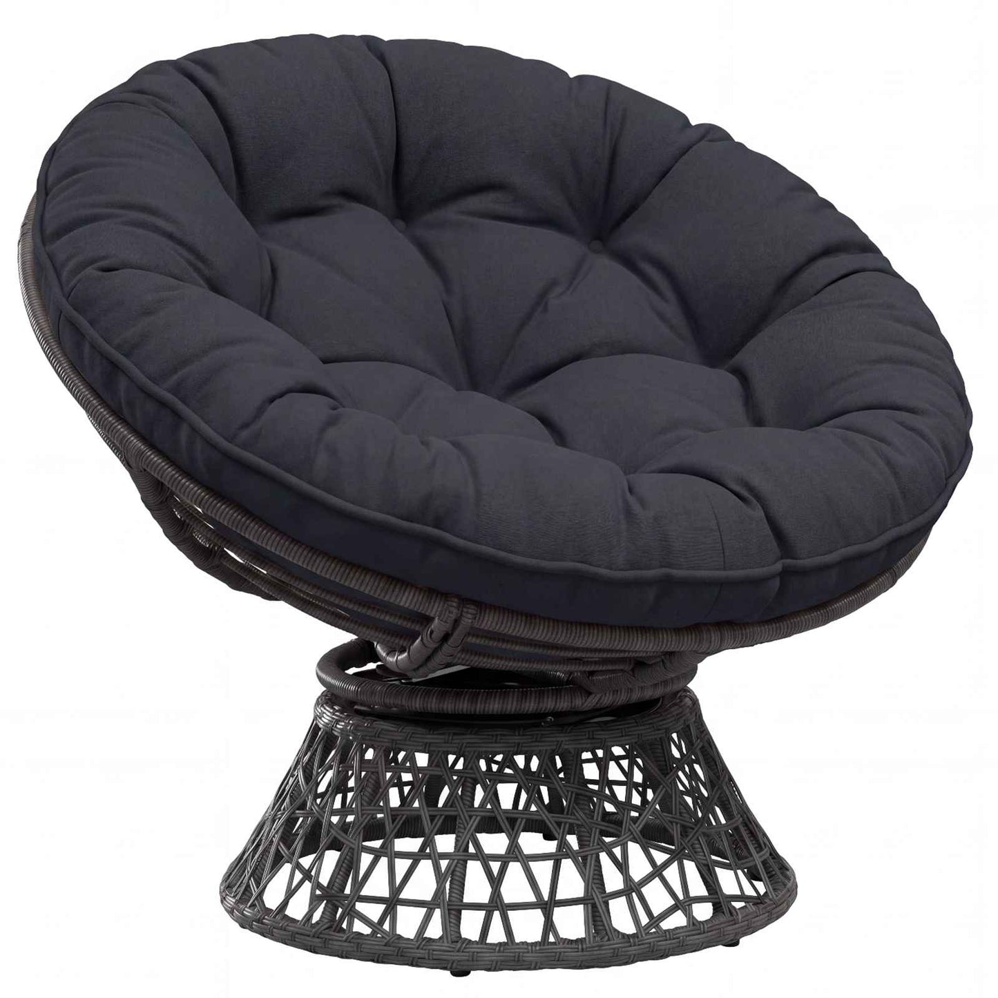 Hængestolspude VIANEN 100% polyester Mørk blå Ø 40 x 10 cm