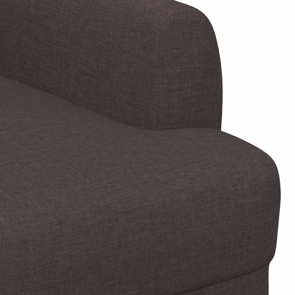 Lænestol med knap tufting Mørk Brun 116 x 67 x 80 cm Stof