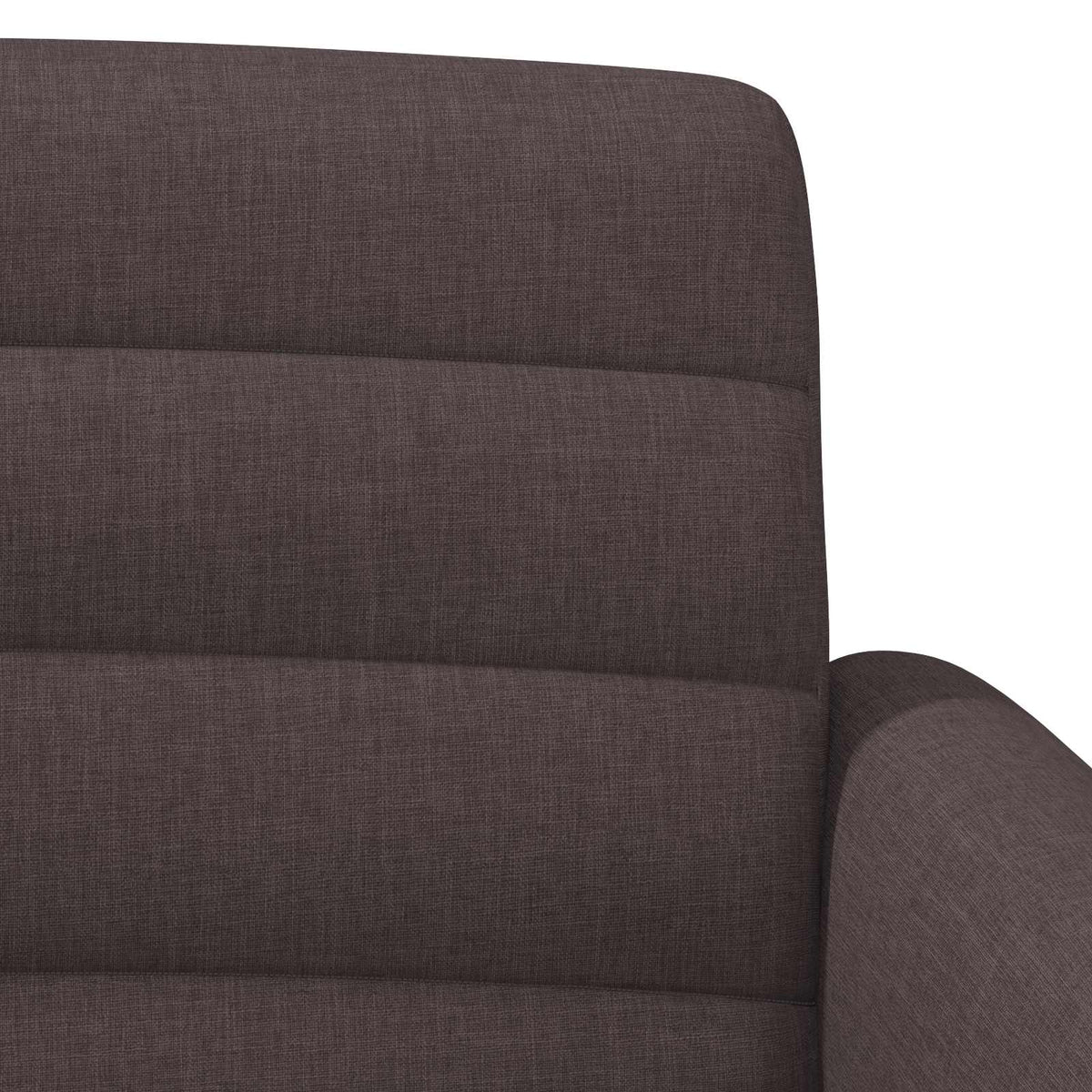 Lænestol med knap tufting Mørk Brun 116 x 67 x 80 cm Stof