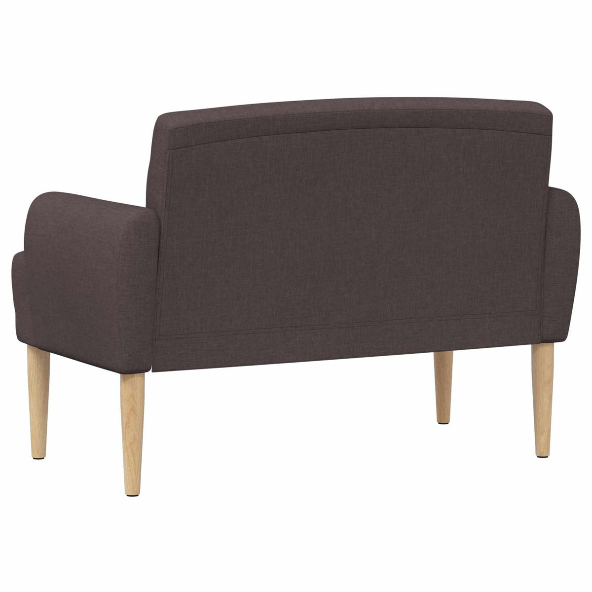 Lænestol med knap tufting Mørk Brun 116 x 67 x 80 cm Stof