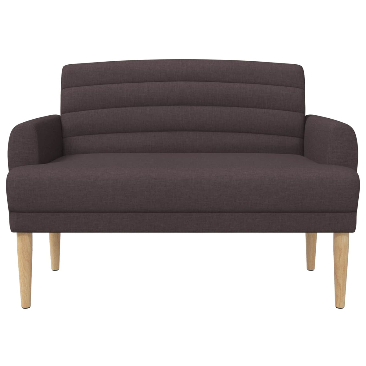 Lænestol med knap tufting Mørk Brun 116 x 67 x 80 cm Stof