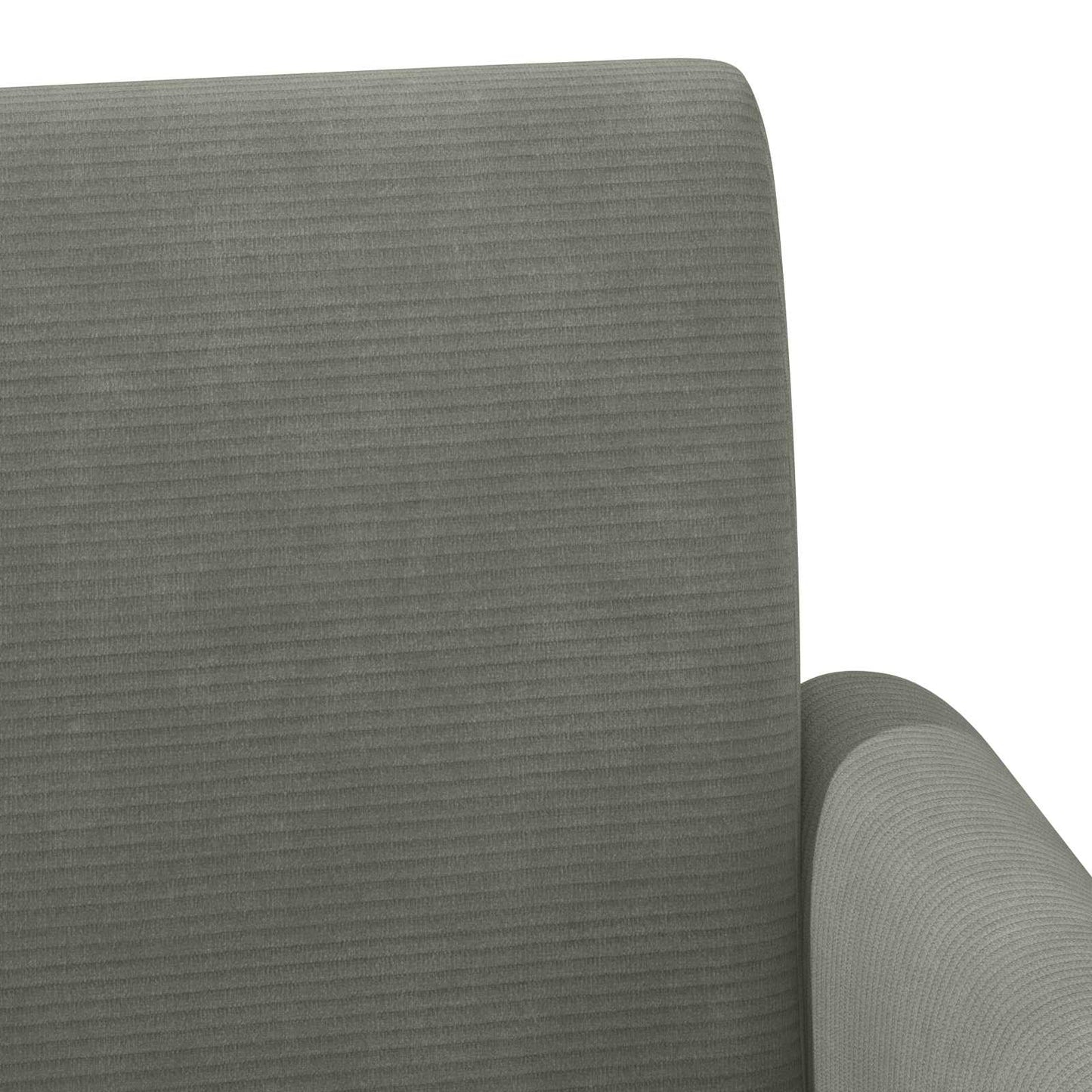 Lænestol med knap tufting Lysegrå 116 x 67 x 81 cm Velourstof