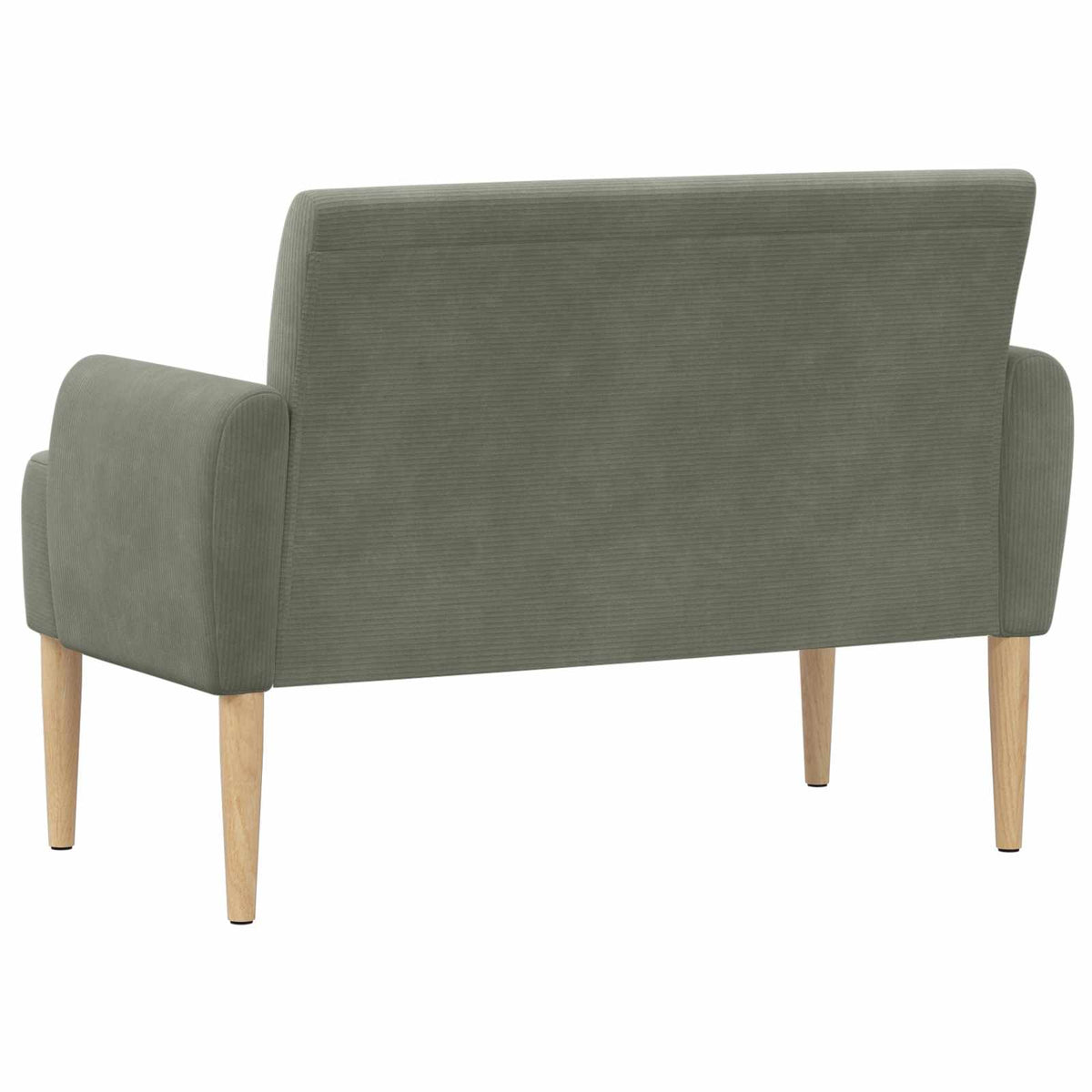 Lænestol med knap tufting Lysegrå 116 x 67 x 81 cm Velourstof