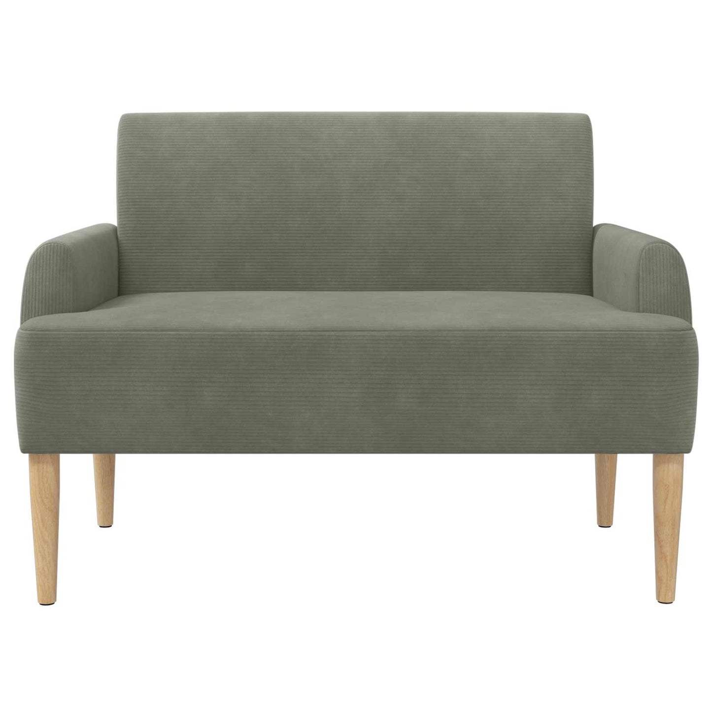 Lænestol med knap tufting Lysegrå 116 x 67 x 81 cm Velourstof