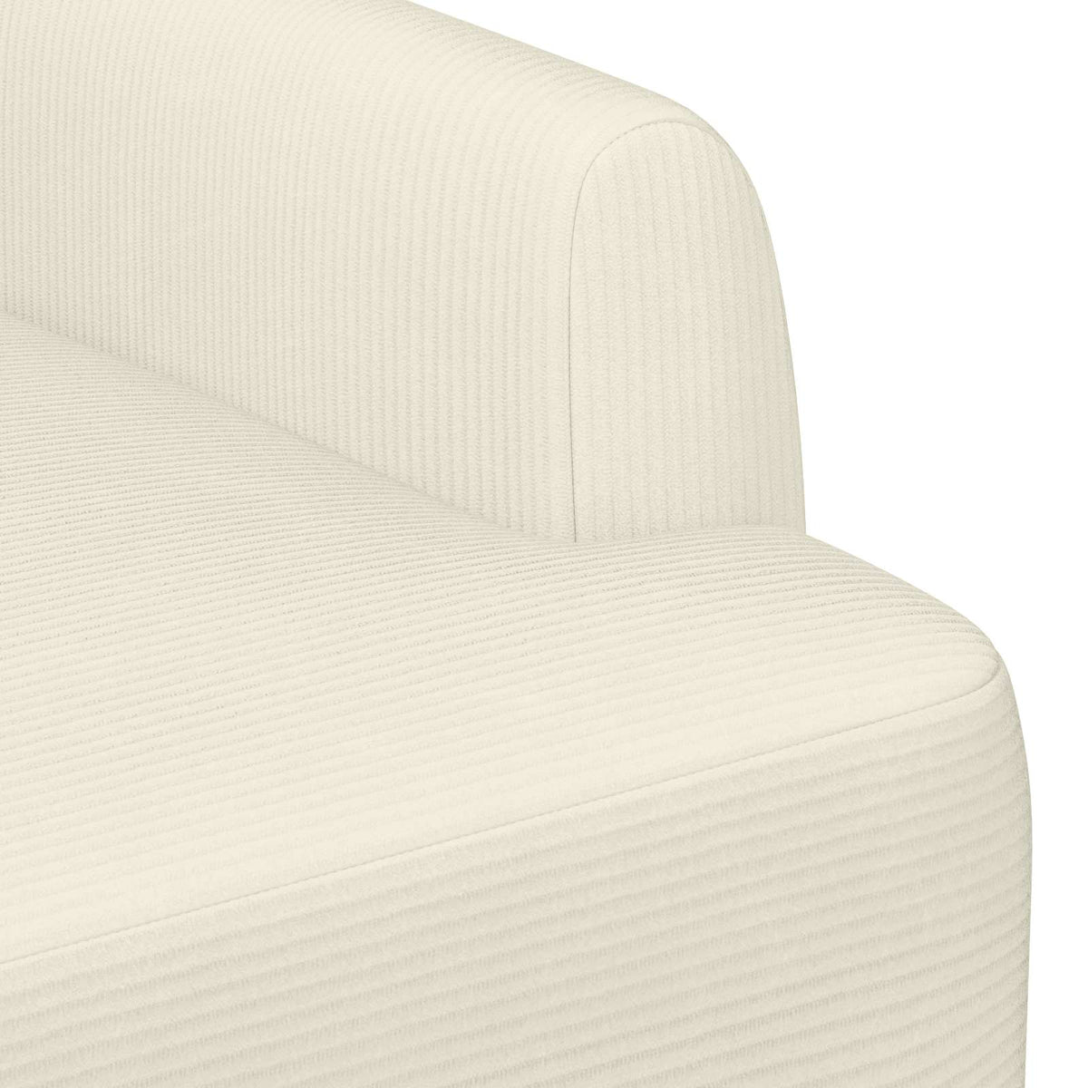 Lænestol med knap tufting Cremefarvet 116 x 67 x 81 cm