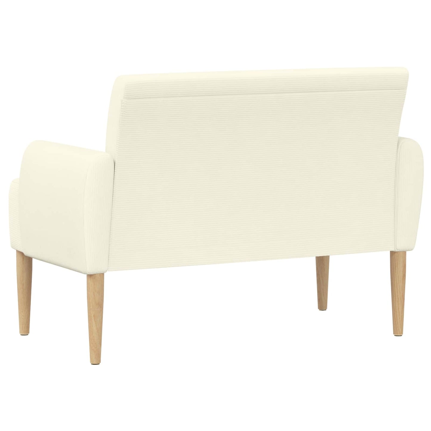 Lænestol med knap tufting Cremefarvet 116 x 67 x 81 cm