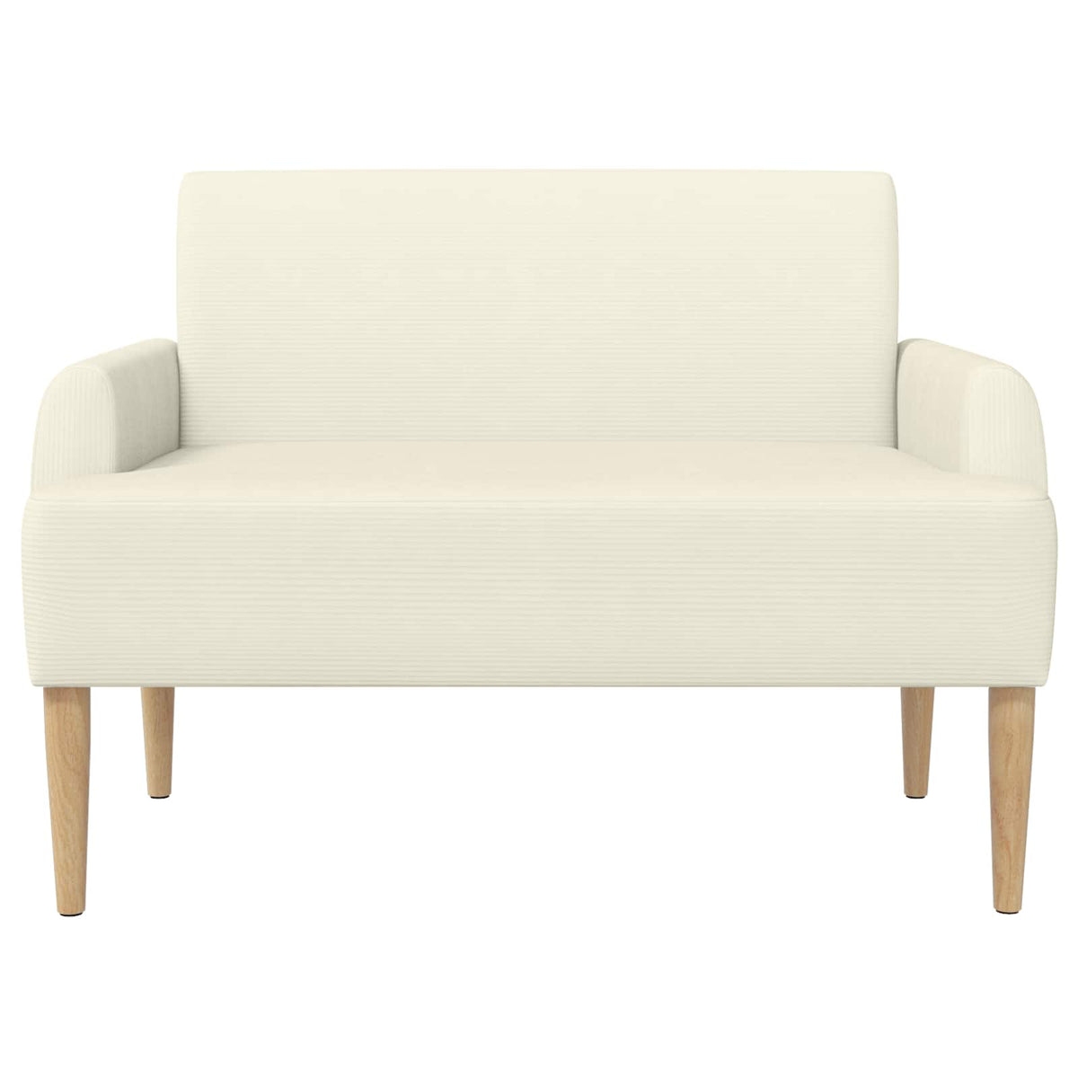 Lænestol med knap tufting Cremefarvet 116 x 67 x 81 cm