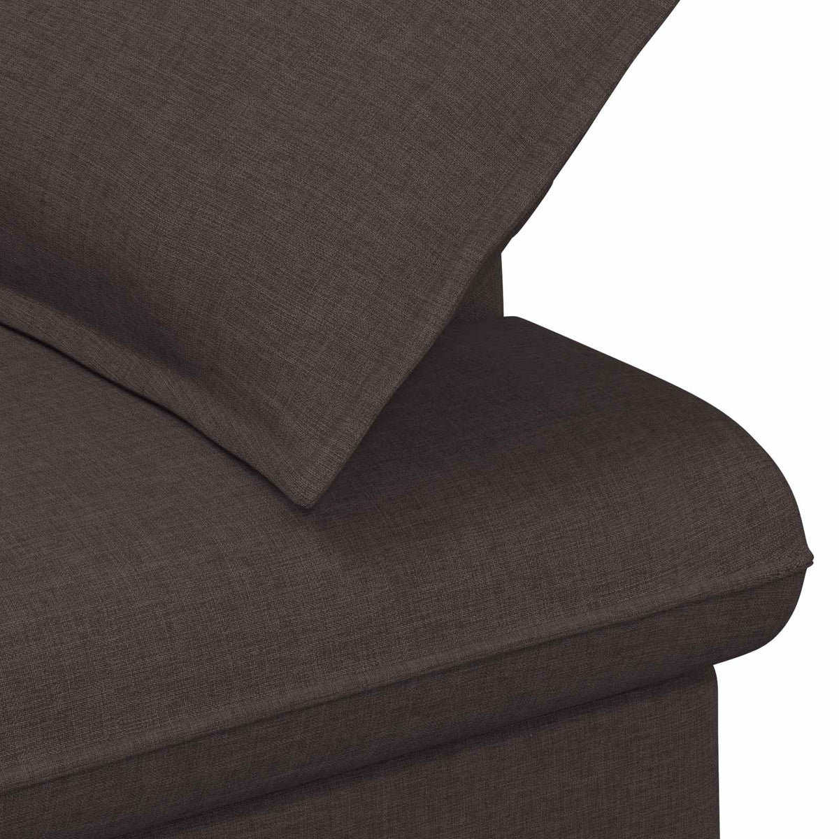 Lænestol med knap tufting Mørk Brun 111 x 68 x 80 cm Stof