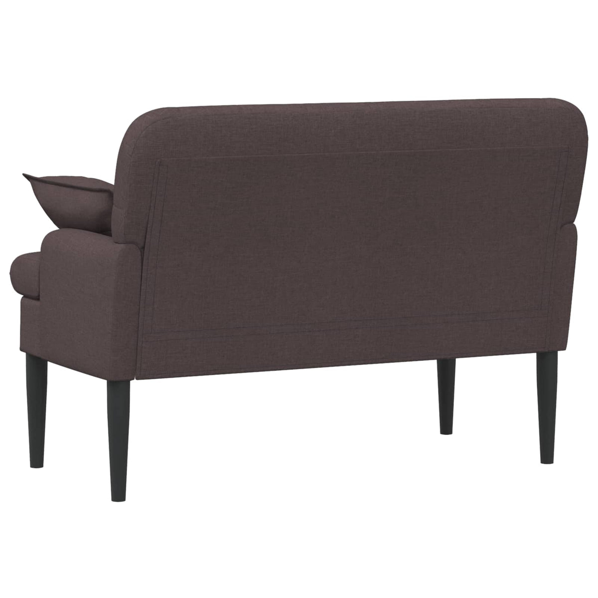 Lænestol med knap tufting Mørk Brun 111 x 68 x 80 cm Stof